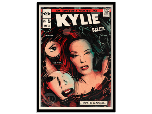 Kylie Minogue Print - Breathe Comic Cover Art