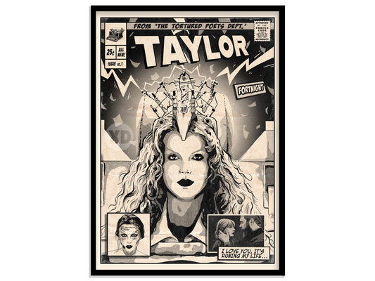 Taylor Swift Print - Fortnight Comic Cover Art