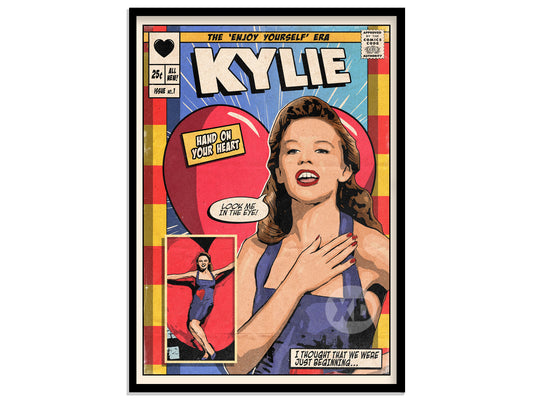 Kylie Minogue Print - Hand On Your Heart Comic Cover Art