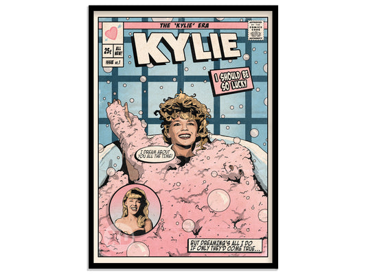 Kylie Minogue Print - I Should Be So Lucky Comic Cover Art