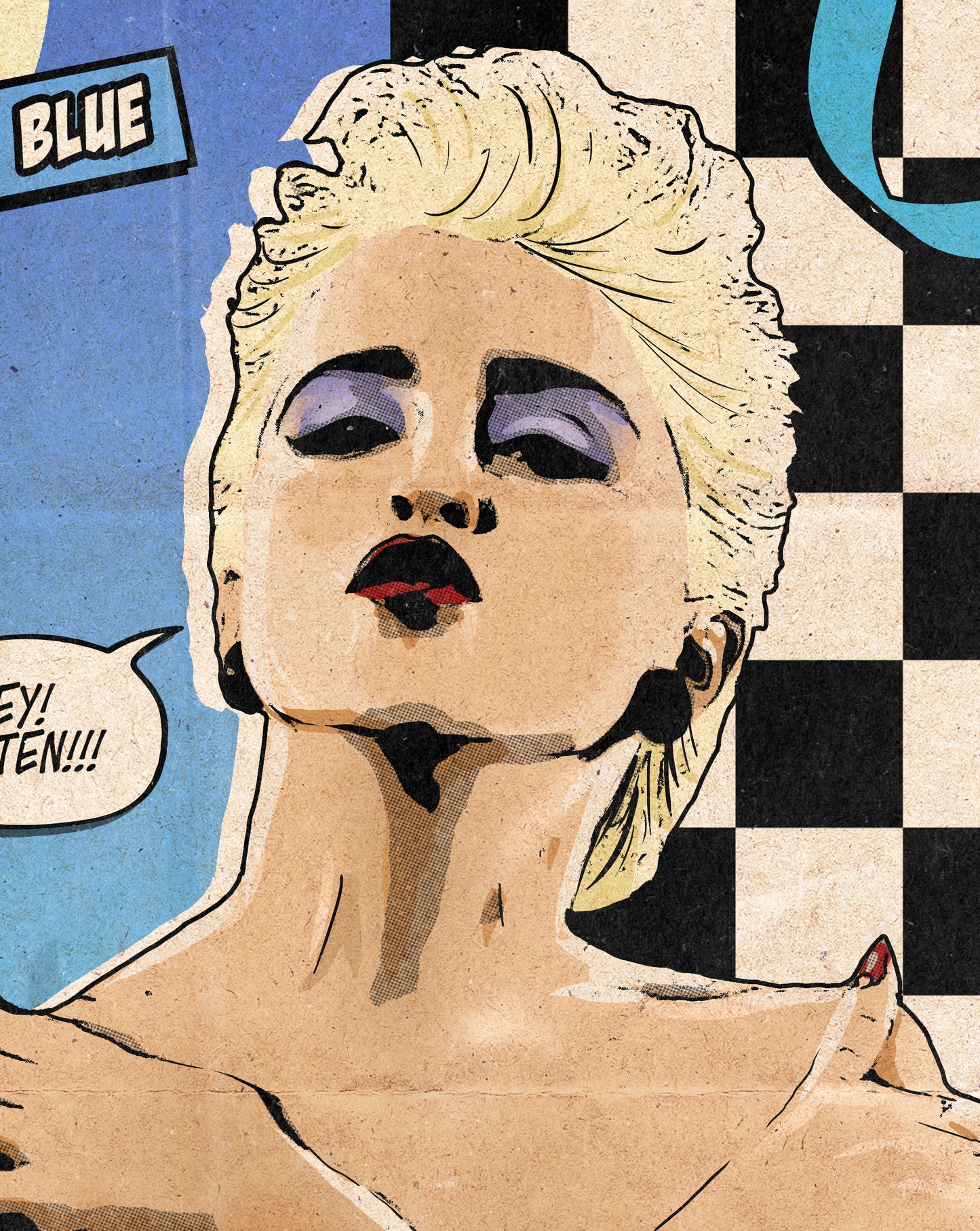 Madonna Print - True Blue Single Comic Cover Art