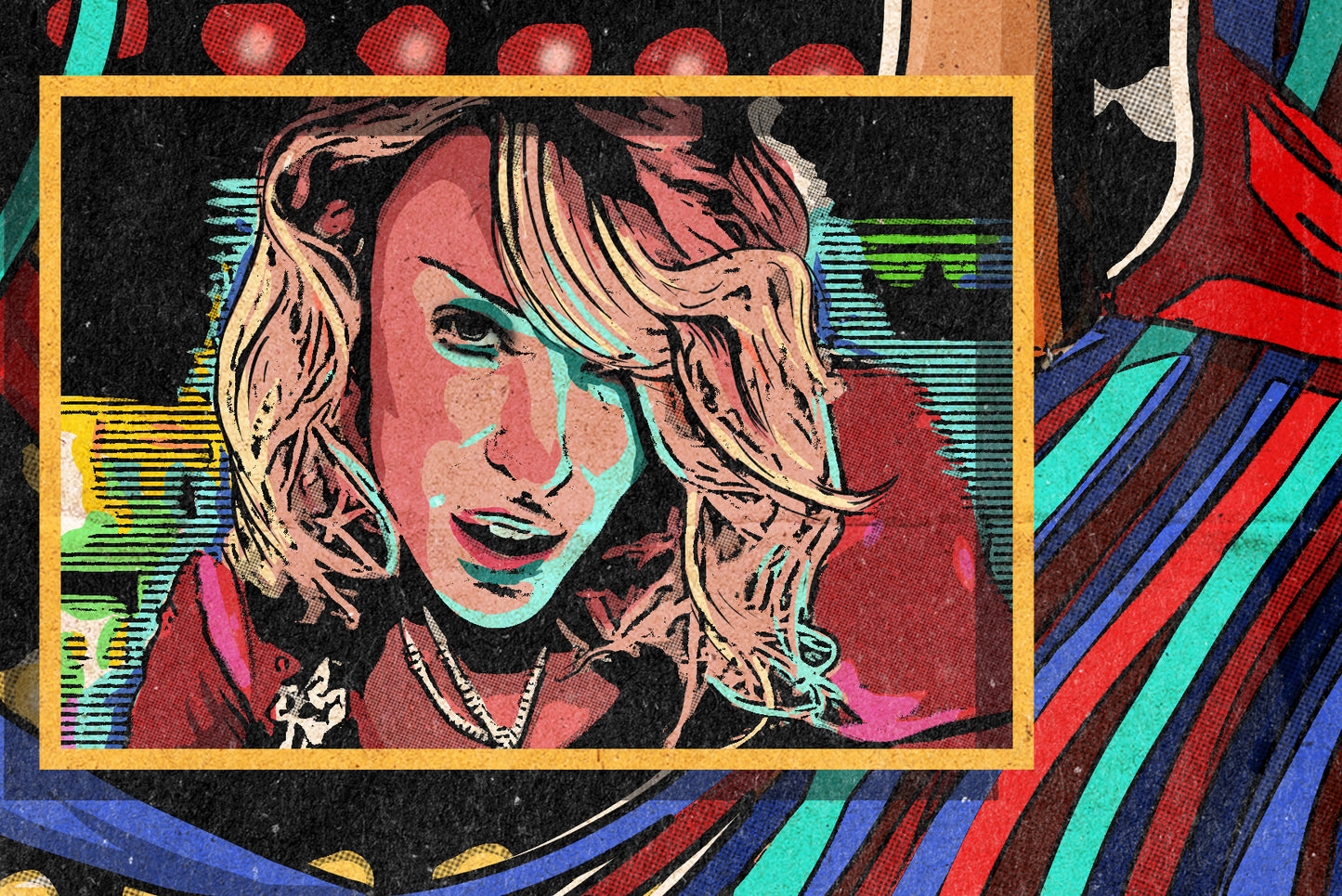 Kylie Minogue Print - In Your Eyes Comic Cover Art