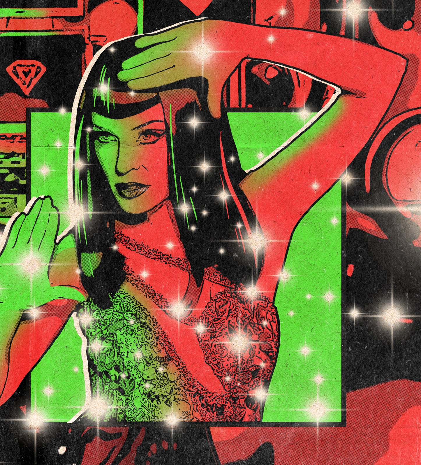 Kylie Minogue Print - Tension Comic Cover Art
