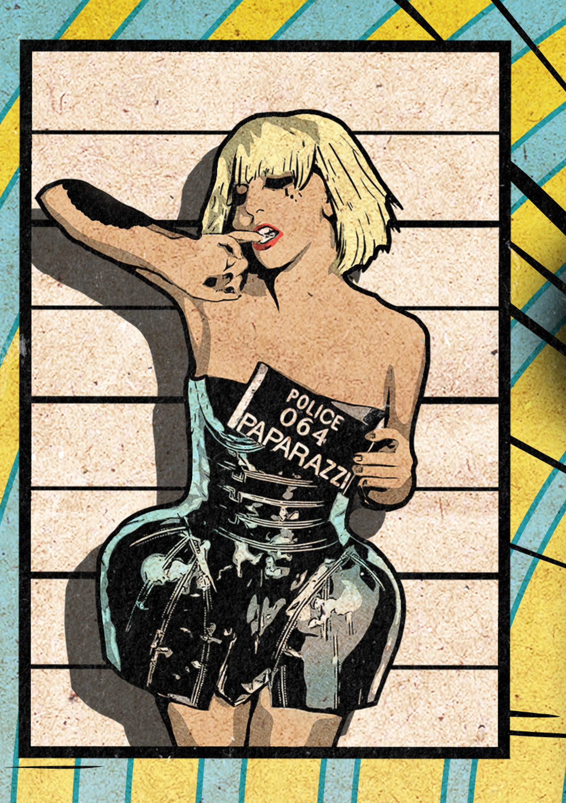 Lady Gaga Print - Paparazzi Comic Cover Art