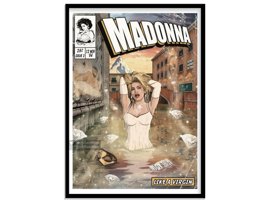Madonna Print - Like A Virgin Comic Cover Art