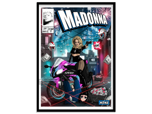 Madonna Print - MDNA Comic Cover Art