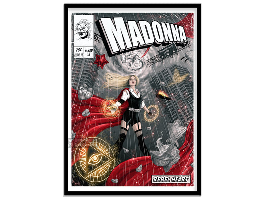Madonna Print - Rebel Heart Comic Cover Art