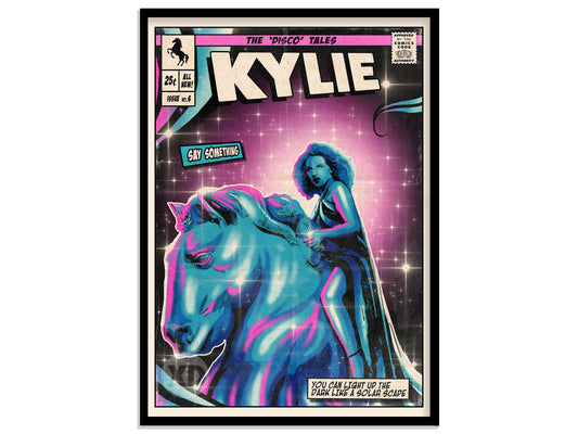 Kylie Minogue Print - Say Something Comic Cover Art