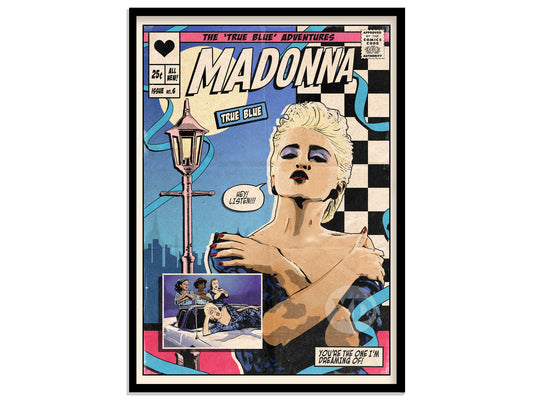 Madonna Print - True Blue Single Comic Cover Art