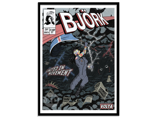 Björk Print - Volta Comic Cover Art
