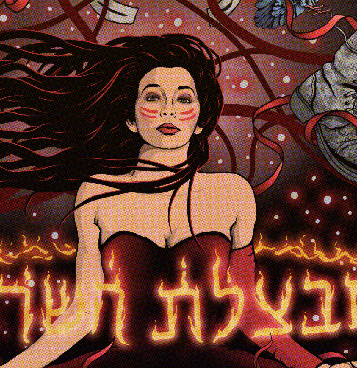 Kate Bush Print - The Red Shoes Comic Cover Art