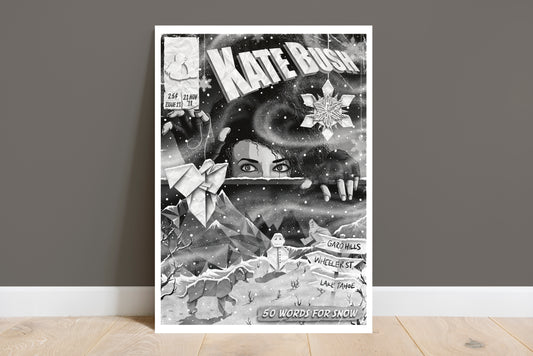 Kate Bush Print - 50 Words For Snow Comic Cover Art