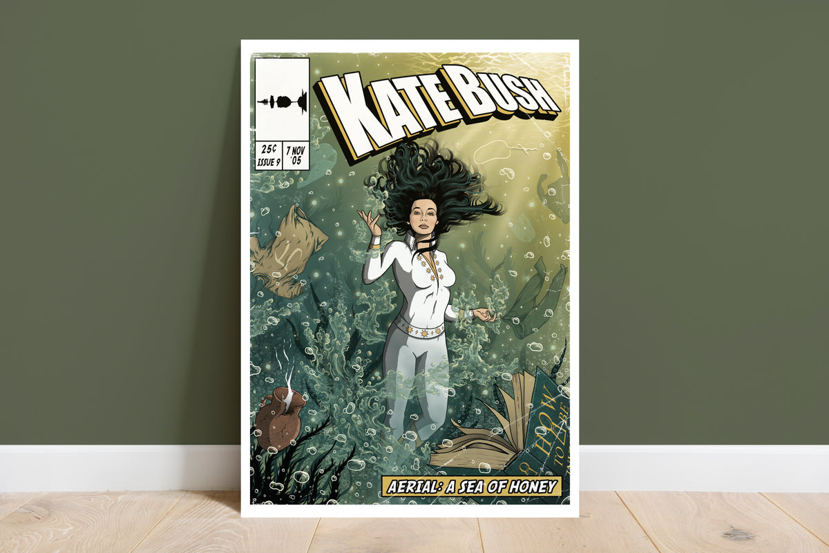 Kate Bush Album Collection - 11 Comic Cover Art Prints