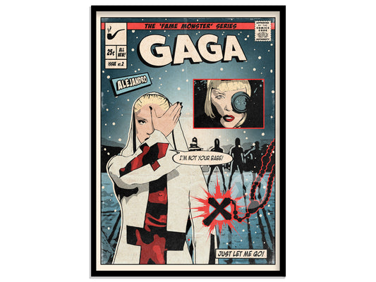 Lady Gaga Print - Alejandro Comic Cover Art