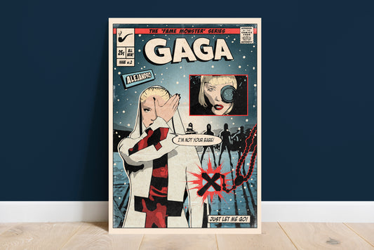 Lady Gaga Print - Alejandro Comic Cover Art