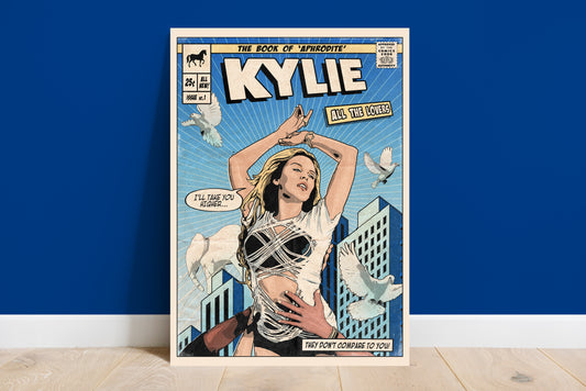 Kylie Minogue Print - All The Lovers Comic Cover Art