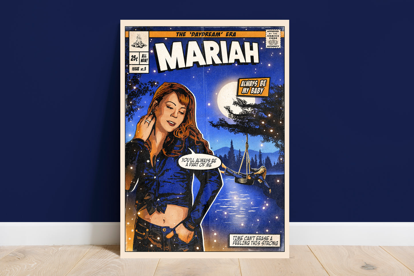 Mariah Carey Print - Always Be My Baby Comic Cover Art
