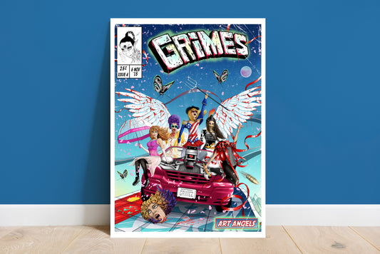 Grimes Print - Art Angels Comic Cover Art