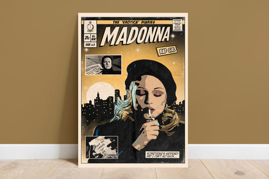 Madonna Print - Bad Girl Comic Cover Art
