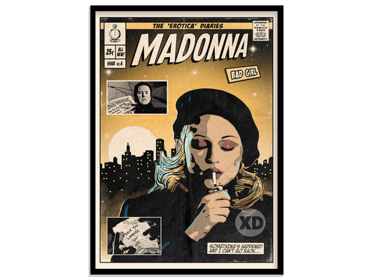 Madonna Print - Bad Girl Comic Cover Art