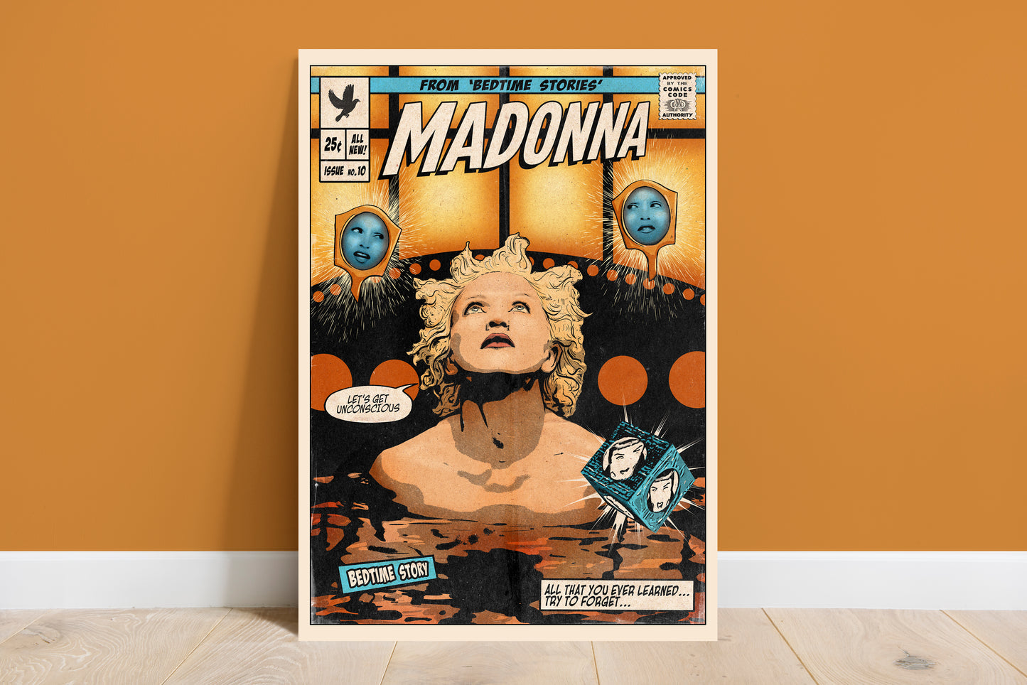 Madonna Print - Bedtime Story Comic Cover Art