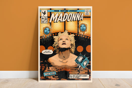 Madonna Print - Bedtime Story Comic Cover Art