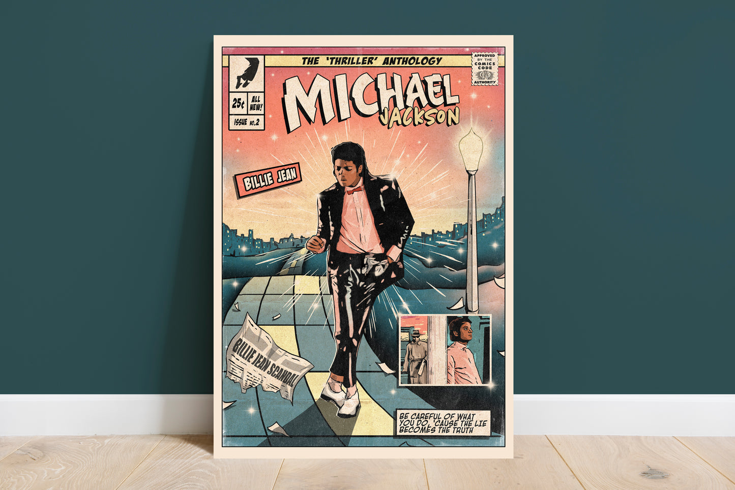Michael Jackson Singles Collection - 8 Comic Cover Art Prints