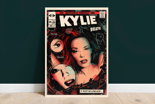 Kylie Minogue Print - Breathe Comic Cover Art