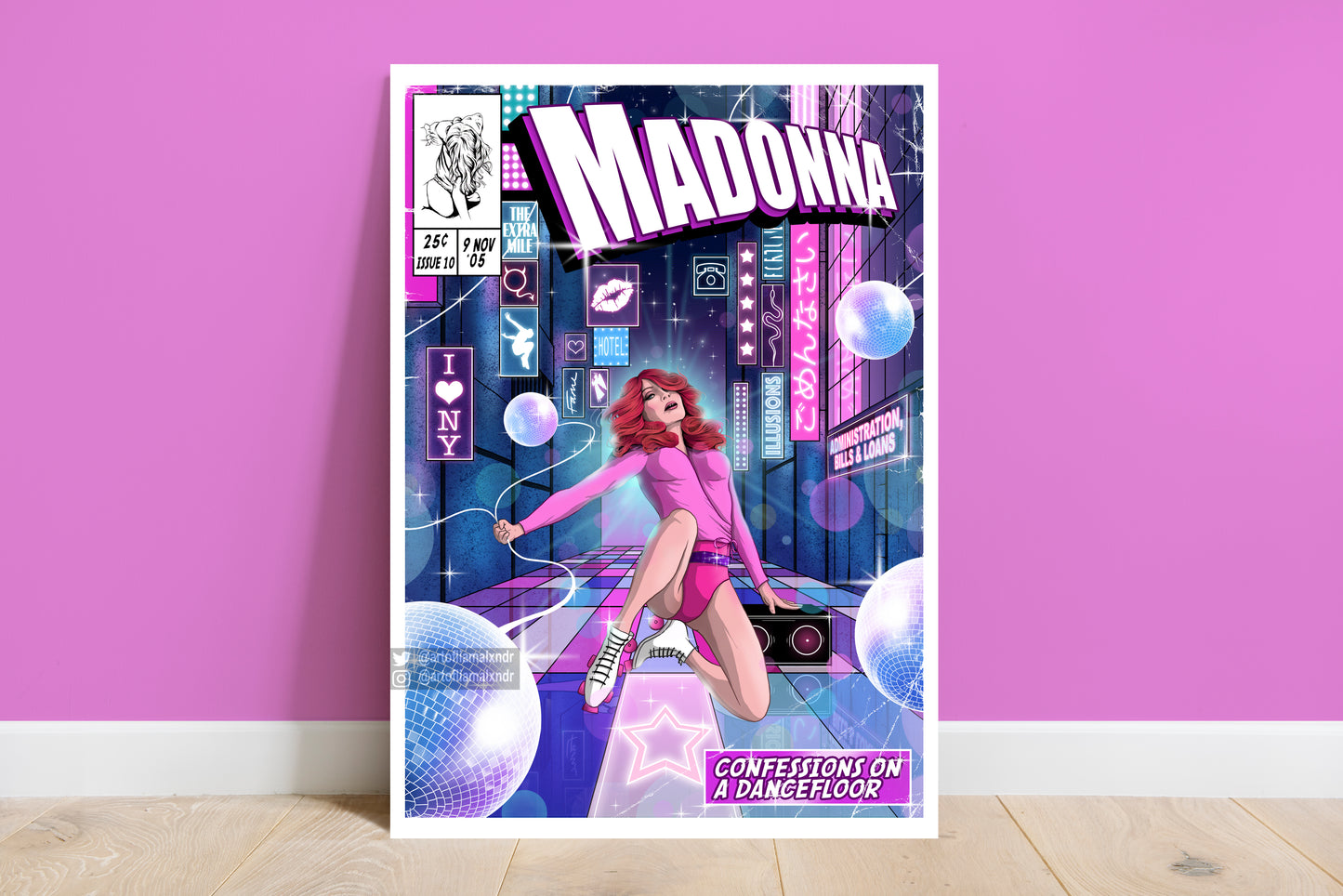 Madonna Album Collection - 14 Comic Cover Art Prints