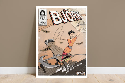 Björk Album Collection - 10 Comic Cover Art Prints