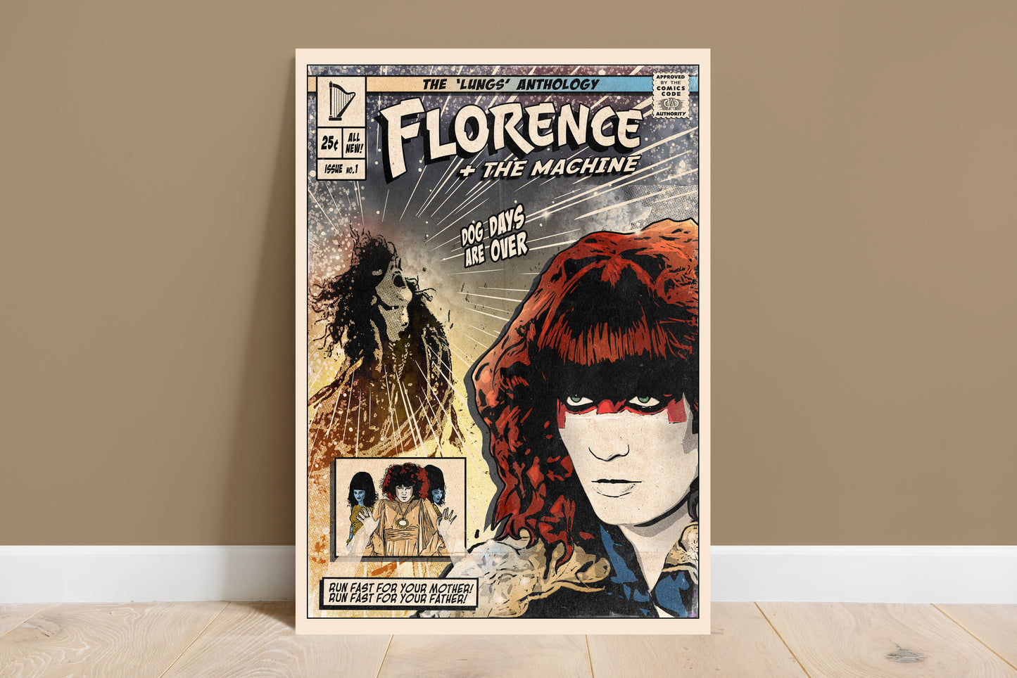 Florence + The Machine Print - Dog Days Are Over Comic Cover Art