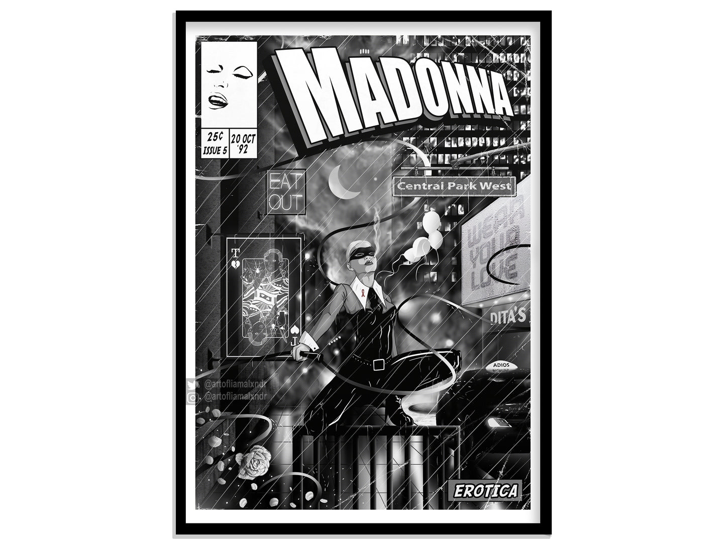 Madonna Print - Erotica Comic Cover Art