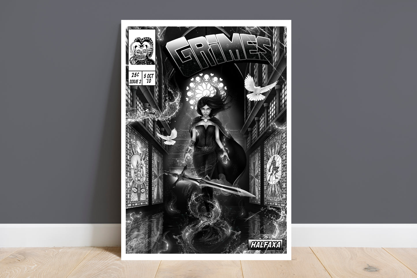 Grimes Print - Halfaxa Comic Cover Art
