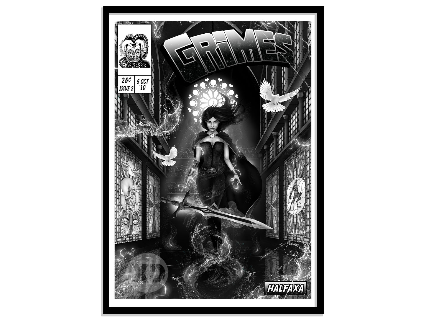Grimes Print - Halfaxa Comic Cover Art