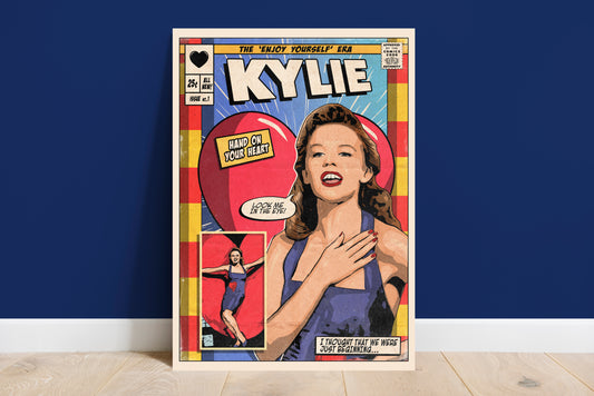 Kylie Minogue Print - Hand On Your Heart Comic Cover Art
