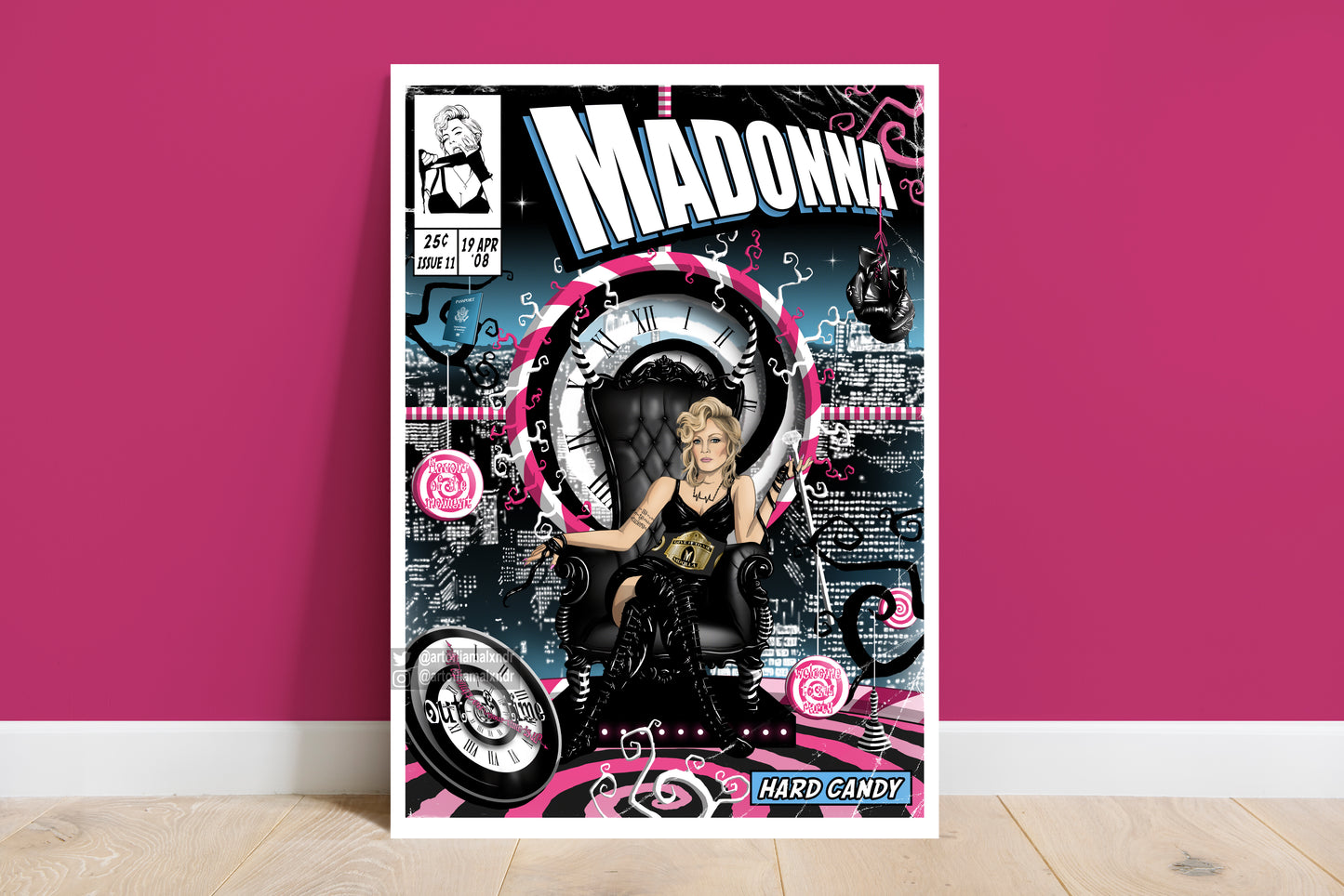 Madonna Print - Hard Candy Comic Cover Art