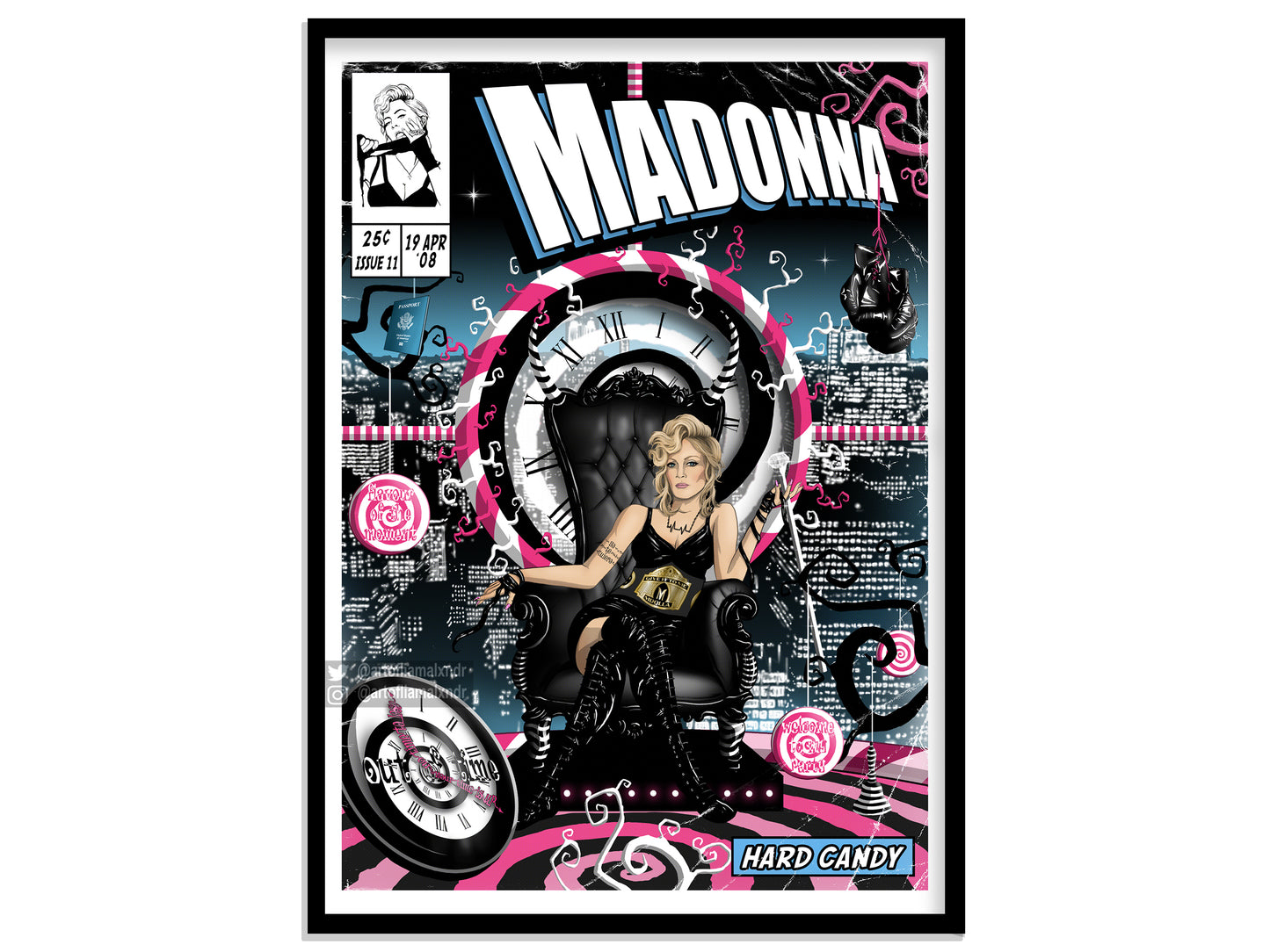 Madonna Print - Hard Candy Comic Cover Art