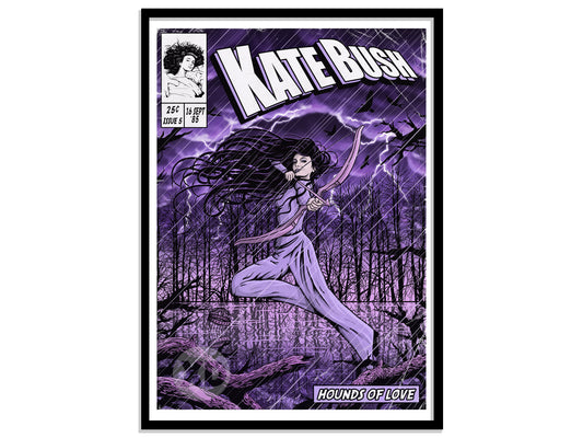 Kate Bush Print - Hounds Of Love Comic Cover Art