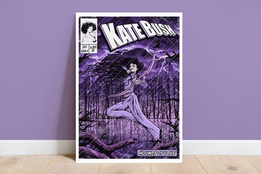 Kate Bush Print - Hounds Of Love Comic Cover Art