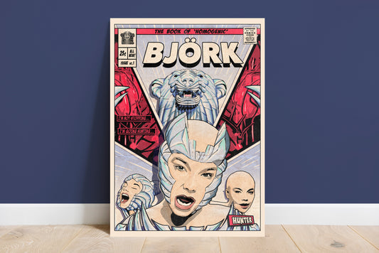 Björk Print - Hunter Comic Cover Art