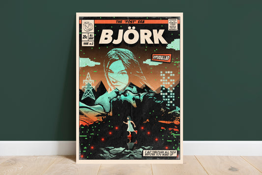 Björk Print - Hyperballad Comic Cover Art