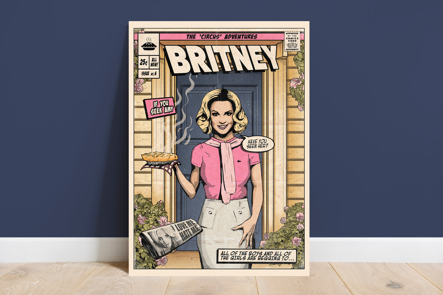 Britney Spears Print - If You Seek Amy Comic Cover Art