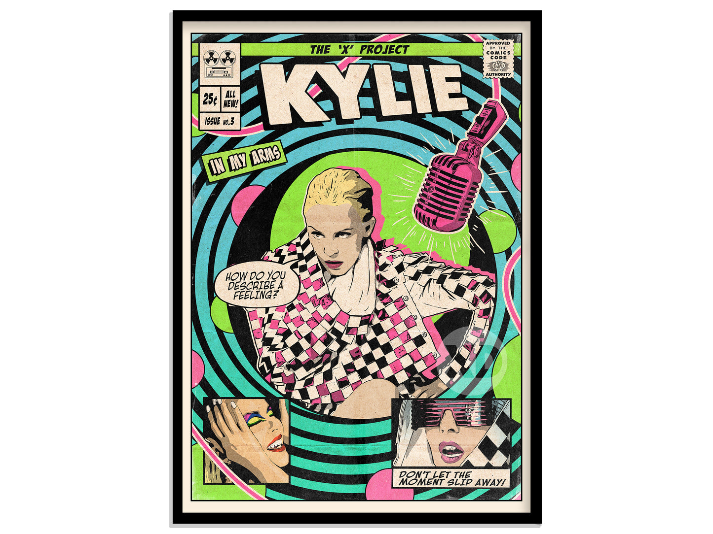 Kylie Minogue Print - In My Arms Comic Cover Art
