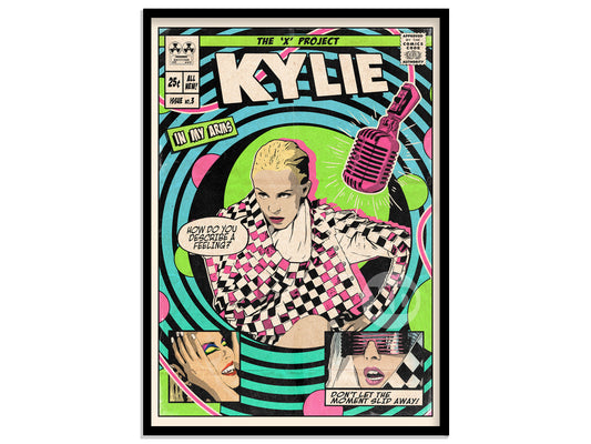 Kylie Minogue Print - In My Arms Comic Cover Art