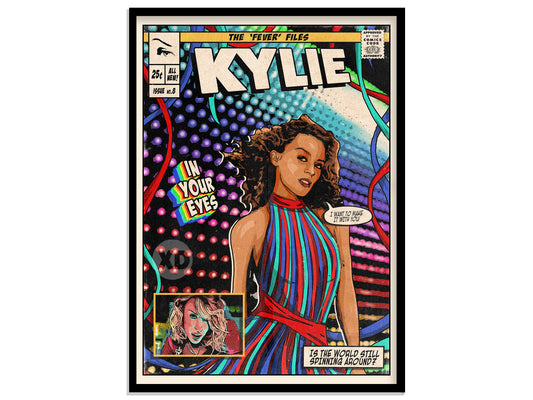 Kylie Minogue Print - In Your Eyes Comic Cover Art