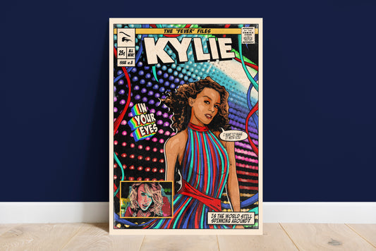 Kylie Minogue Print - In Your Eyes Comic Cover Art