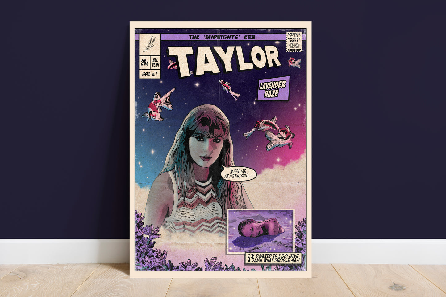 Taylor Swift Print - Lavender Haze Comic Cover Art