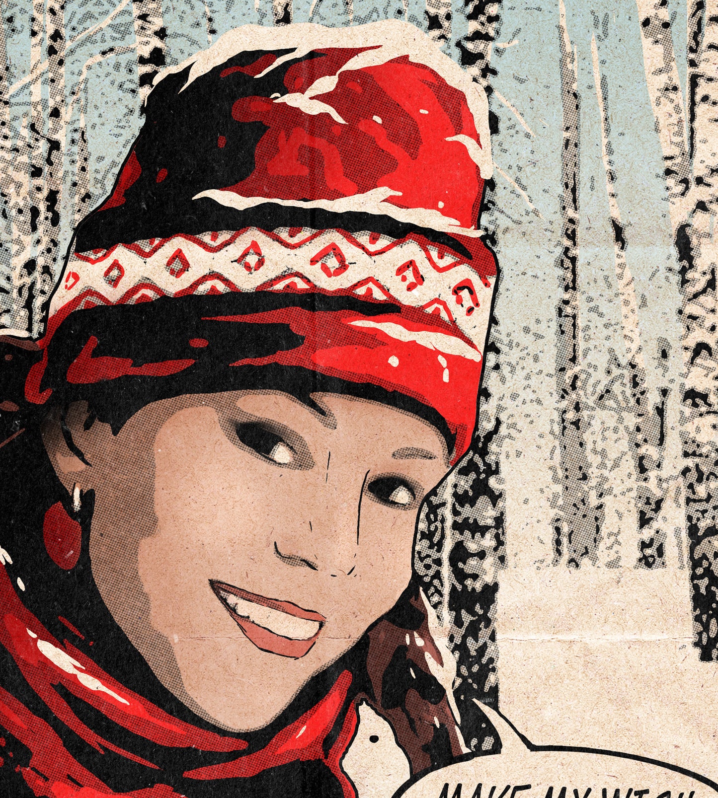 Mariah Carey Print - All I Want For Christmas Is You Comic Cover Art