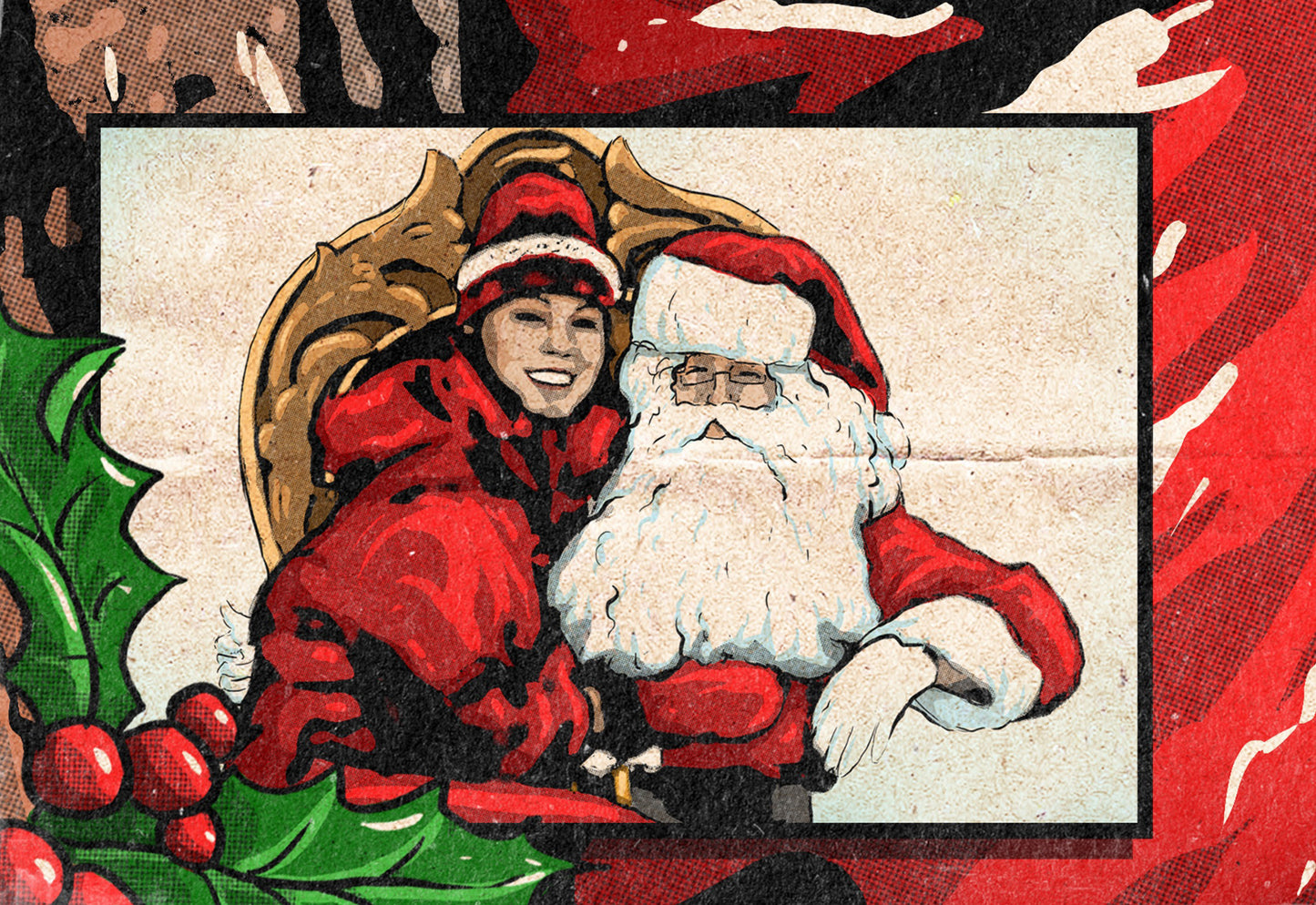 Mariah Carey Print - All I Want For Christmas Is You Comic Cover Art