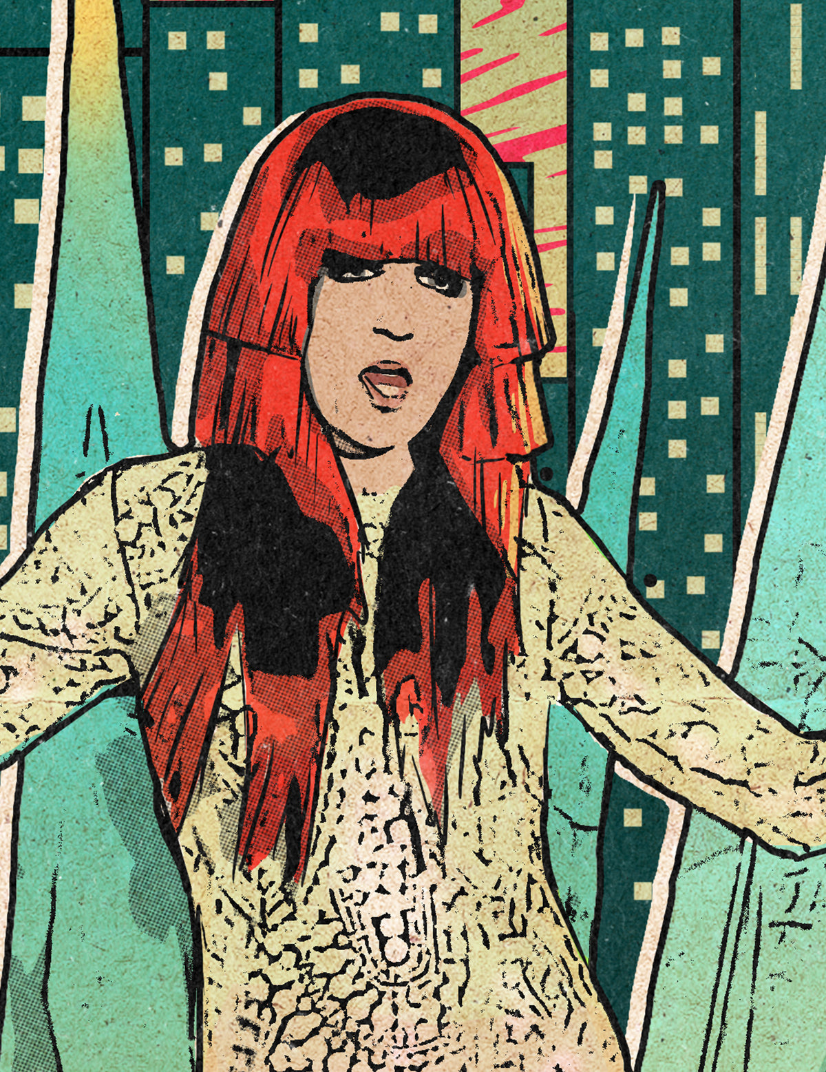 Florence + The Machine Print - Spectrum Comic Cover Art